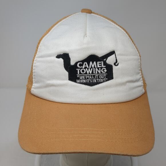 Camel Towing Snapback Trucker Hat Brown One Size Adjustable Mesh Back Spirit - Picture 2 of 10